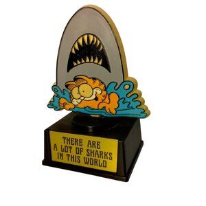 Vintage Garfield Trophy Shark There Are A Lot Of Sharks In This World Comic Swim